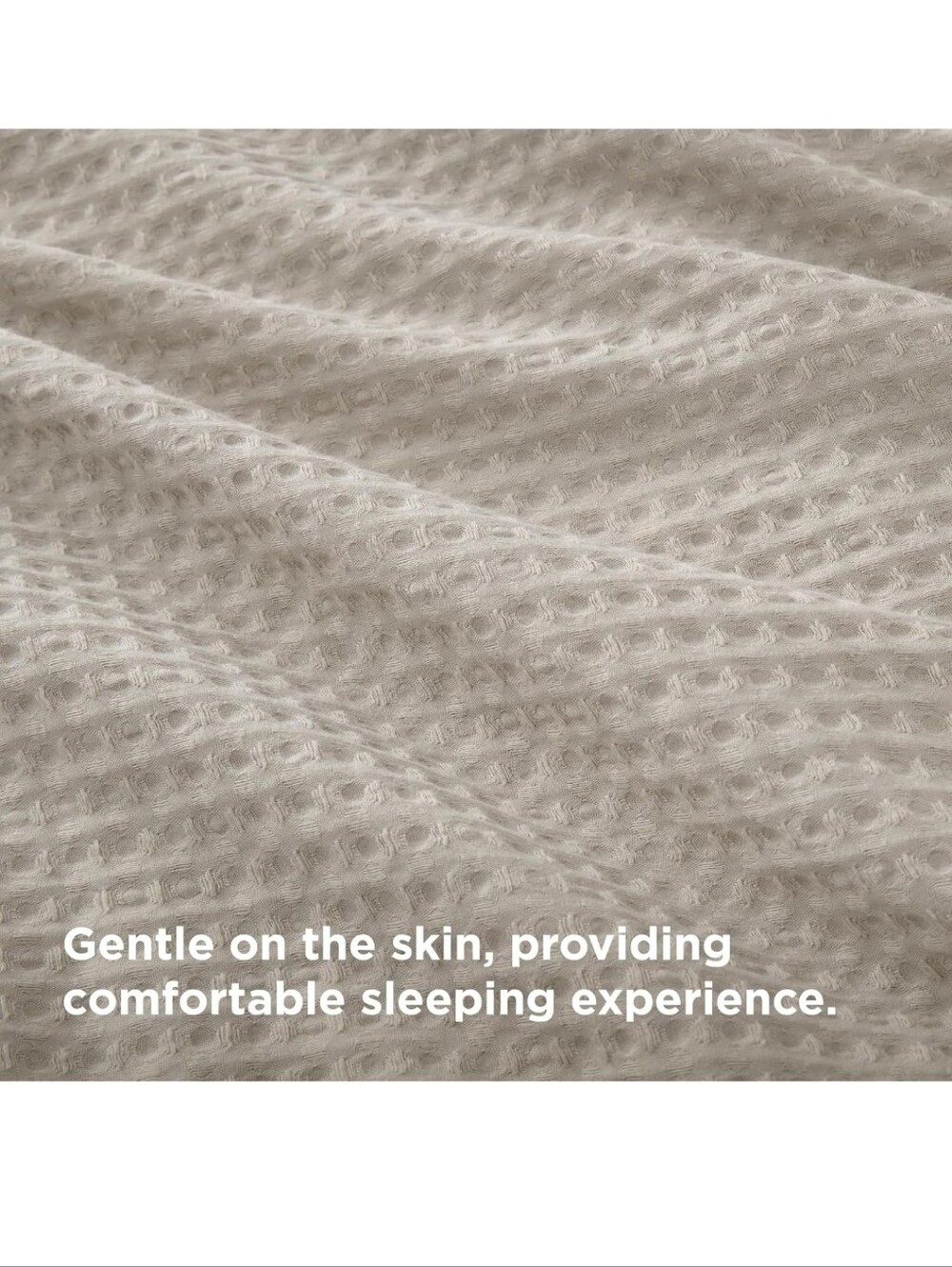 Bedsure Waffle Weave Duvet Cover Queen- Luxury, Soft & Breathable 3 Piece Set - Picture 3 of 11
